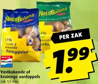Boni Vastkokende of kruimige aardappels 1.5 kilo aanbieding