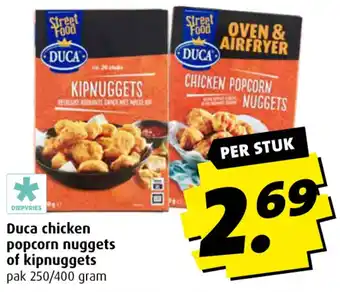 Boni Duca chicken popcorn nuggets of kipnuggets aanbieding