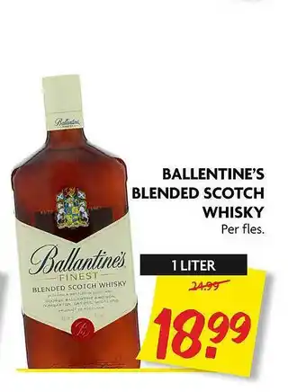 Dekamarkt Ballentine's Blended Scotch Whisky aanbieding