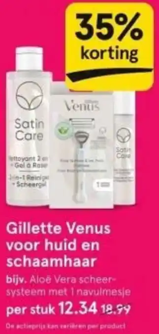 Etos Gillette Venus voor huid en schaamhaar aanbieding