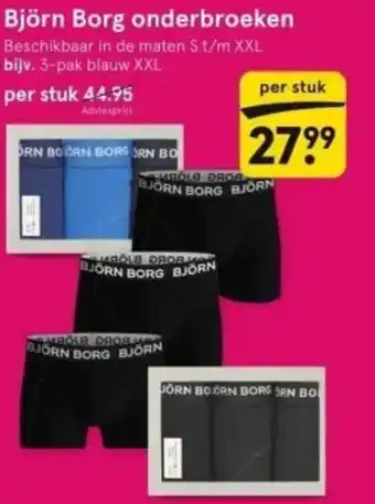 Etos Bjorn borg onderbroeken per stuk aanbieding