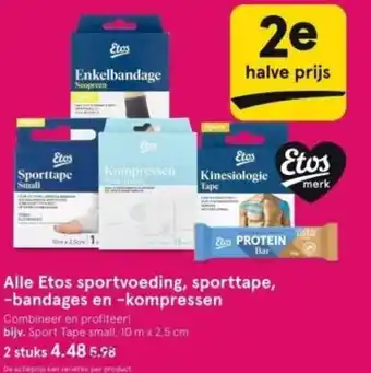 Etos Alle etos sportvoeding sporttape aanbieding