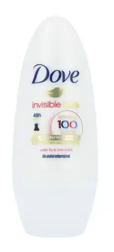 De Online Drogist Dove Invisible Care Deodorant Roller 50ML aanbieding