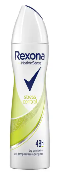 De Online Drogist Rexona MotionSense Stress Control Deo Spray 150ML aanbieding