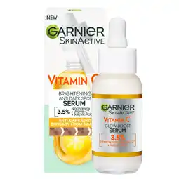 De Online Drogist Garnier SkinActive Vitamine C Anti-Dark Spot Serum 30ML aanbieding