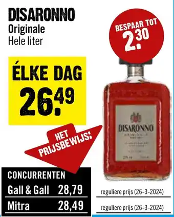 Dirck 3 Disaronno originale aanbieding