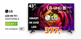 Expert Lg led 4k tv 43UR73006LA aanbieding