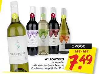 Dekamarkt Willowglen Wijn aanbieding