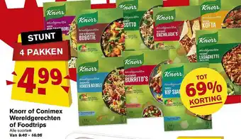 Hoogvliet Knorr Of Conimex Wereldgerechten Of Foodtrips Tot 69% Korting aanbieding