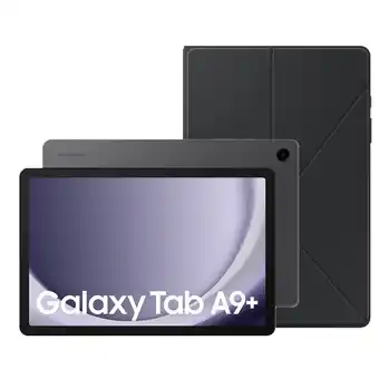 Expert Samsung Galaxy Tab A9 Plus (2023) 64GB Wifi + Book Cover Tablet Grijs aanbieding