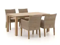 Kees Smit Intenso Lesa/ROUGH-S 160cm dining tuinset 5-delig aanbieding