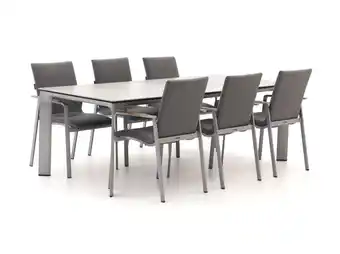 Kees Smit Kettler Diamond 220cm dining tuinset 7-delig stapelbaar aanbieding