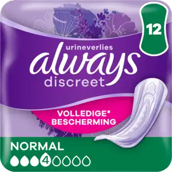 Jumbo Always Discreet Verband Voor Urineverlies 12 Stuks aanbieding