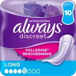 Jumbo Always Discreet Pads Long SP 10 Stuks aanbieding