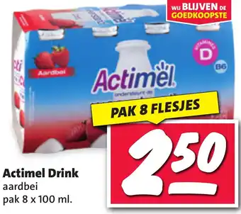 Nettorama Actimel Drink 8 x 100ml aanbieding