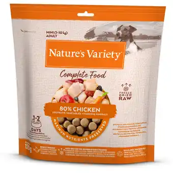 Zooplus Nature's Variety Gevriesdroogd Compleetvoer voor Honden Mini - Dubbelpak: Kip (2 x 120 g) aanbieding