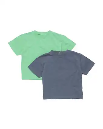 HEMA HEMA Baby T-shirts - 2 Stuks Groen (groen) aanbieding