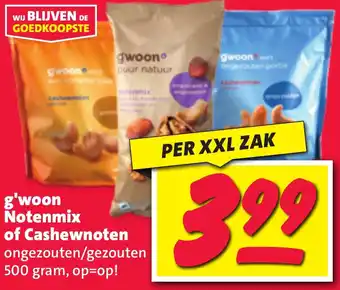 Nettorama g'woon Notenmix of Cashewnoten 500g aanbieding