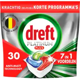 Jumbo Dreft Platinum Plus Green Vaatwastabletten 30 Stuks aanbieding