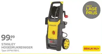 Praxis STANLEY HOGEDRUKREINIGER Type SXPW19B-E. aanbieding