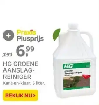 Praxis HG GROENE AANSLAGREINIGER Kant-en-klaar. 5 liter. aanbieding