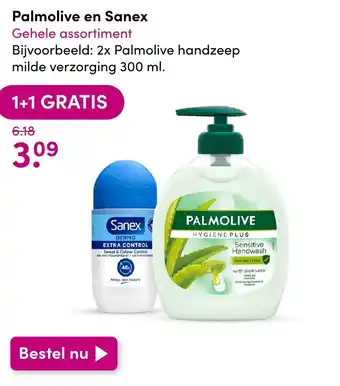 DA Palmolive en Sanex aanbieding