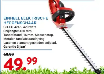 Kluswijs EINHELL ELEKTRISCHE HEGGENSCHAAR aanbieding