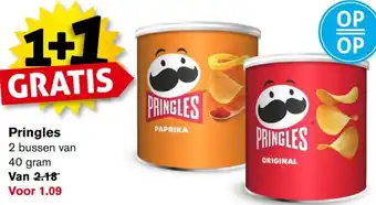 Hoogvliet Pringles 40 gram aanbieding