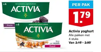 Hoogvliet Activia yoghurt per pak aanbieding