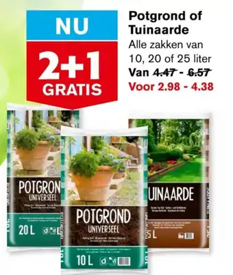 Hoogvliet Potgrond of tuinaarde aanbieding