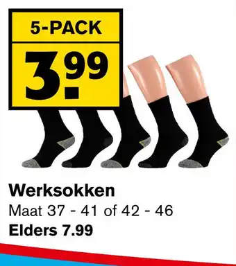 Hoogvliet Werksokken aanbieding