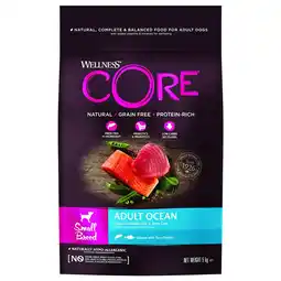 Pets Place Wellness Core Grain Free Dog Small Breed Adult Ocean - Hondenvoer - Zalm Tonijn 5 kg aanbieding