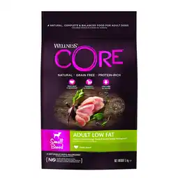 Pets Place Wellness Core Grain Free Dog Small Breed Adult Low Fat - Hondenvoer - Kalkoen 5 kg aanbieding