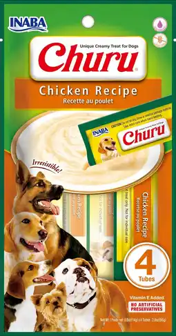 Pets Place Inaba Churu Dog Chicken Recipe - Hondensnacks - 4 x 14 g aanbieding