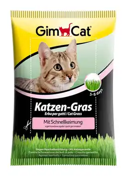 Pets Place Gimcat Kattengras Met Snelkiemzak - Kattensnack - 100 g aanbieding