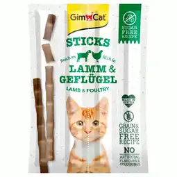 Pets Place Gimcat Sticks - Kattensnack - Lam Gevogelte 20 g 4 stuks aanbieding