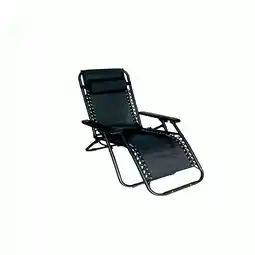 Pets Place Bestgarden Camping Lounge Stoel - Tuinmeubelen - 172x66x108 cm Zwart aanbieding