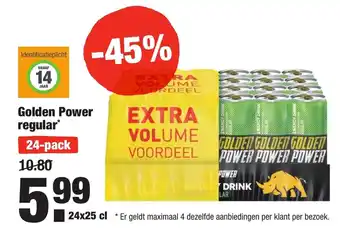 ALDI Golden Power regular 24*250 ml aanbieding