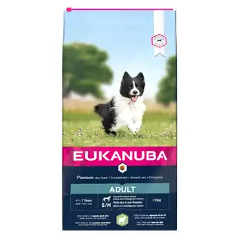 Zooplus 10% korting! 12kg Adult Small/Medium Breed Lam/Rijst Eukanuba Hondenvoer aanbieding