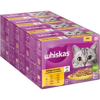 Zooplus 48x85g Senior 7+ Gevogelte-selectie in gelei Whiskas Kattenvoer Maaltijdzakjes aanbieding