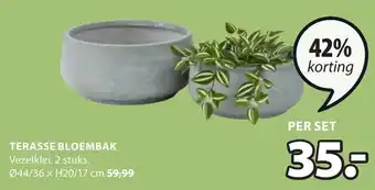 Jysk TERASSE BLOEMBAK aanbieding
