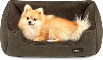 Amazon FEANDREA hondenmand, afneembare hoes, 70 x 55 x 21 cm, bruin PGW10CC aanbieding