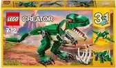 Amazon LEGO Creator 3in1 Machtige dinosaurussen Speelgoed Model met Dino Figuren van een T. rex, Triceratops en Pterodactylus, Verja aanbieding