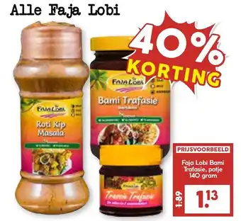 De Boerenschuur Alle faja lobi aanbieding