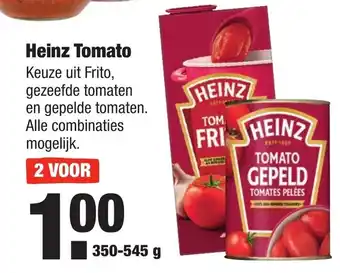 ALDI Heinz Tomato 2*350-545g aanbieding