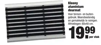 ALDI Kleeny aluminium deurmat 60*40cm aanbieding