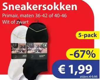 Die Grenze Sneakersokken 5-pack aanbieding