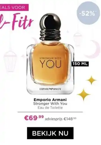 ICI Paris XL Emporio Armani Stronger With You Eau de Toilette 150ml aanbieding