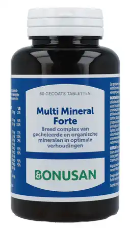 De Online Drogist Bonusan Multi Mineral Forte Tabletten 60TB aanbieding