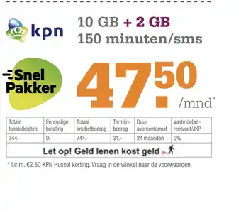 Telecombinatie iPhone 12 64 GB (KPN) aanbieding